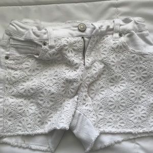 Cherokee White Flower Shorts